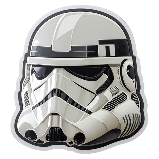 Set 12 bucati, Sticker decorativ, Casca Star Wars, Rezistent la apa, NO4539, 6 cm, Multicolor
