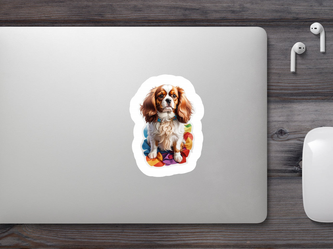 Set 12 bucati, Sticker decorativ, Catel Spaniel, Rezistent la apa, NO2697, 6 cm, Multicolor