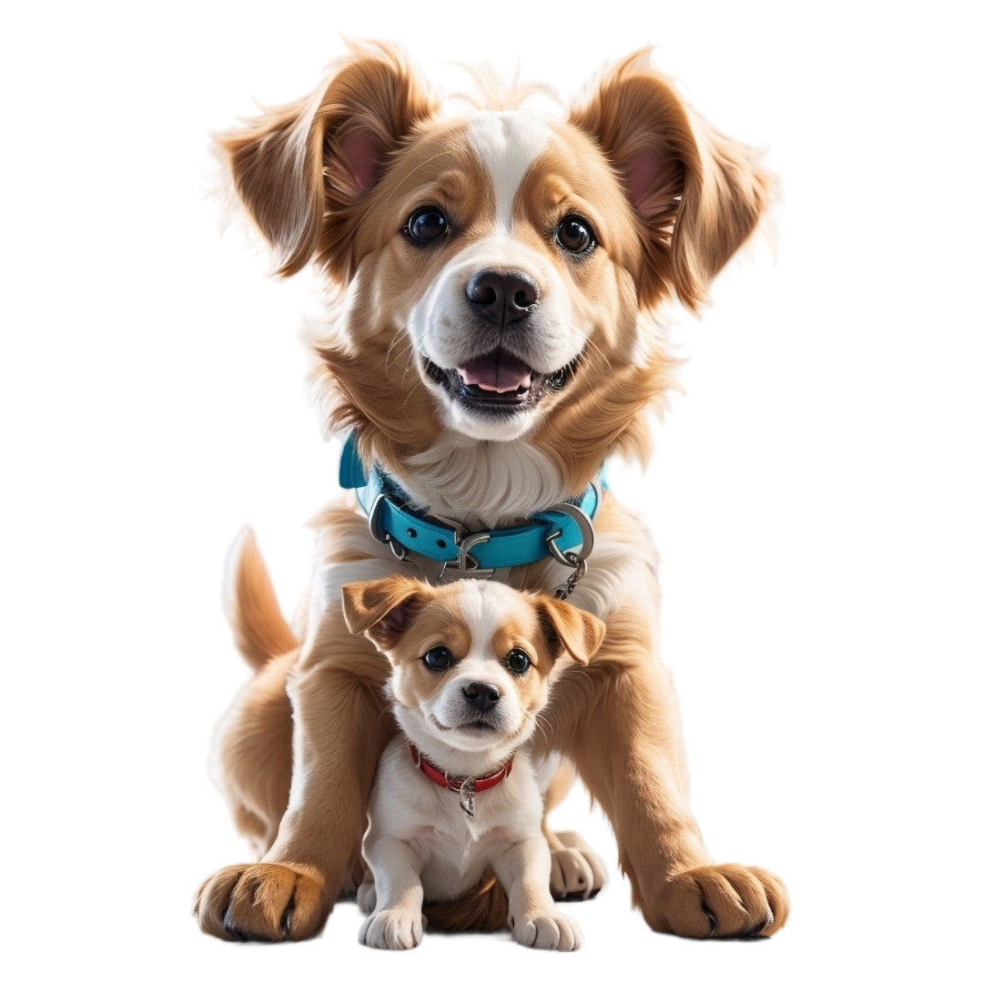 Set 12 bucati, Sticker decorativ, Catelusi de plus , Rezistent la apa, NO4058, 6 cm, Multicolor