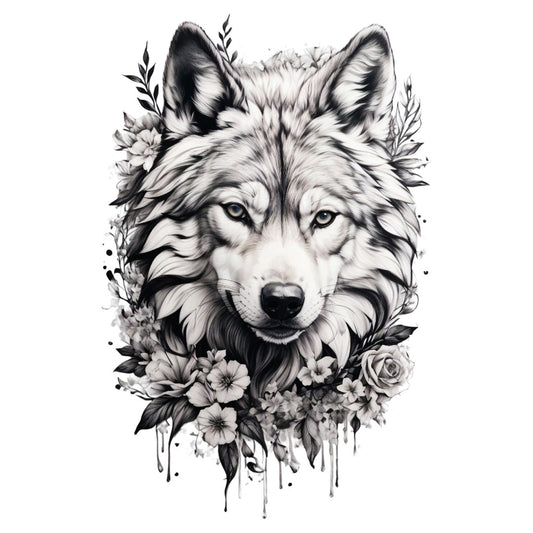 Set 12 bucati, Sticker decorativ, Lupul desenat, Rezistent la apa, NO4200, 6 cm, Multicolor