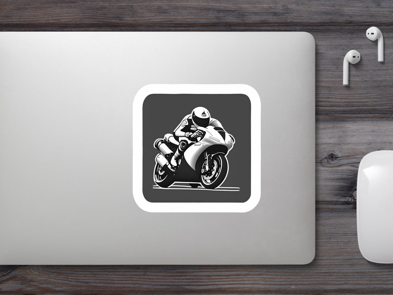 Set 12 bucati, Sticker decorativ, Motocross , Rezistent la apa, NO4212, 6 cm, Multicolor