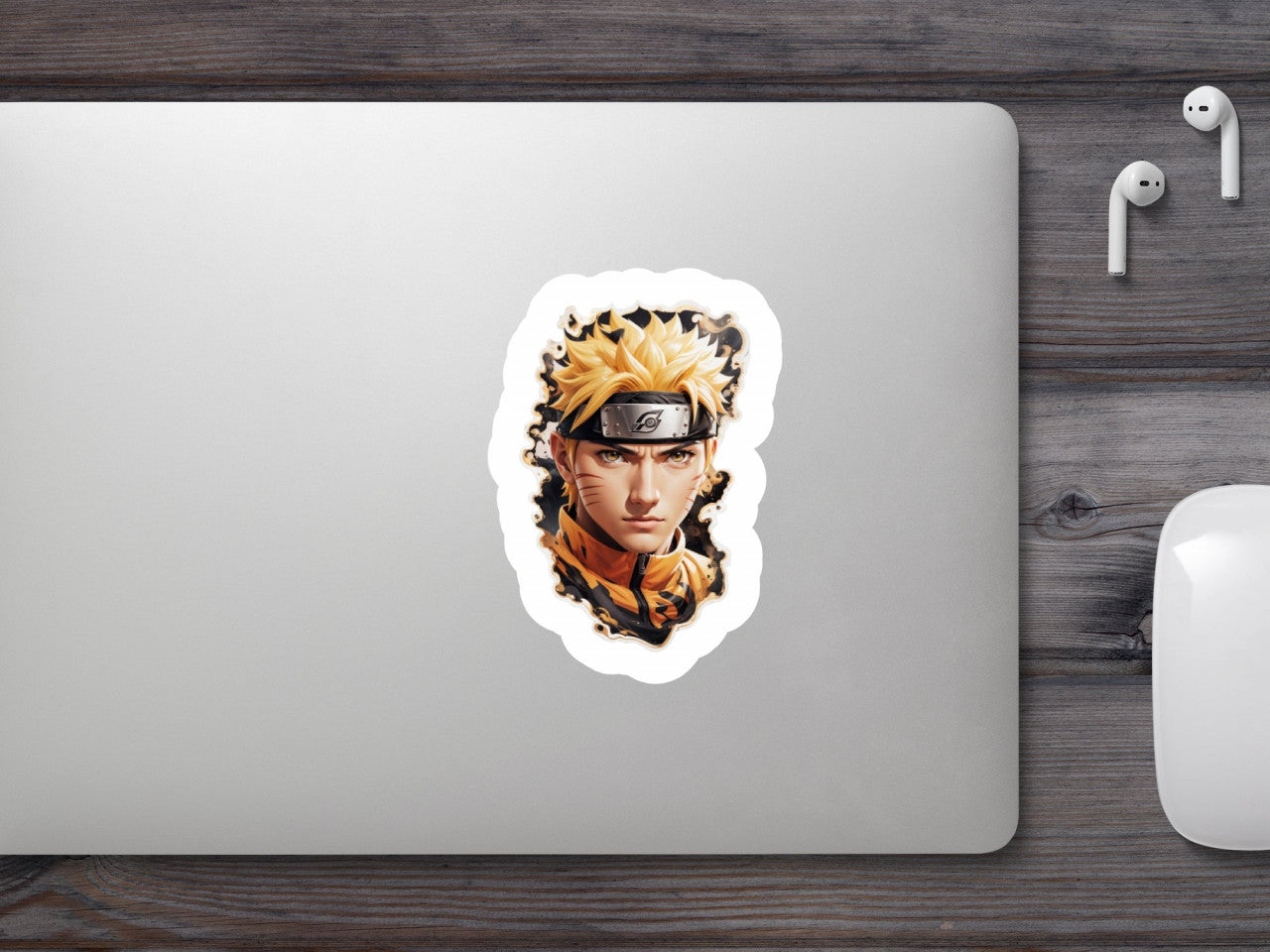Set 12 bucati, Sticker decorativ, Naruto Uzumaki portret, Rezistent la apa, NO4480, 6 cm, Multicolor