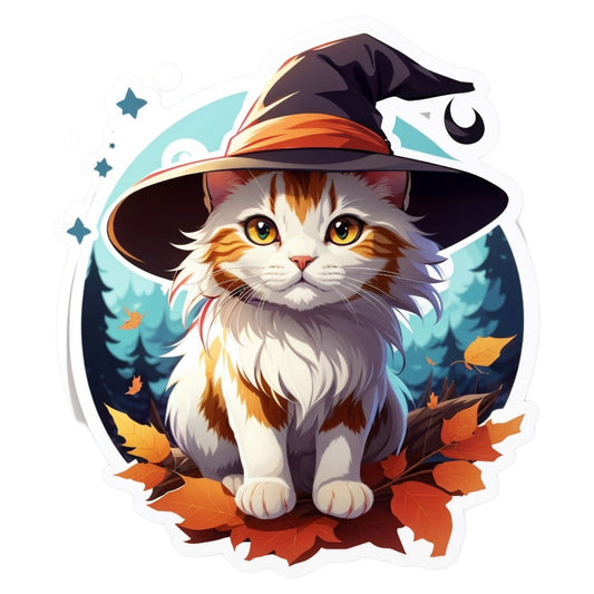 Set 12 bucati, Sticker decorativ, Pisoiul vrajitor, Rezistent la apa, NO4261, 6 cm, Multicolor