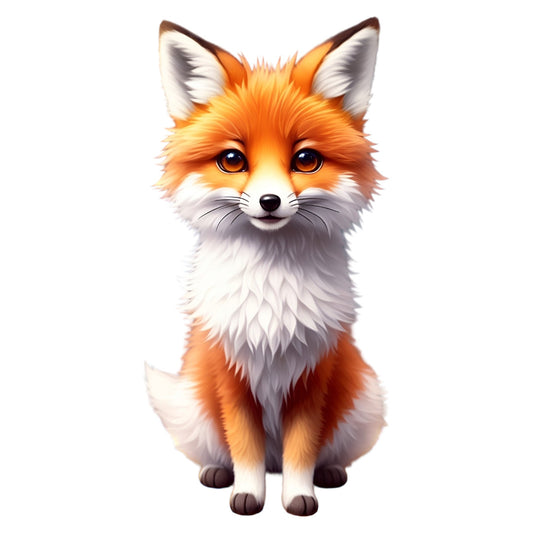 Set 12 bucati, Sticker decorativ, Vulpe, Rezistent la apa, NO4022, 6 cm, Multicolor