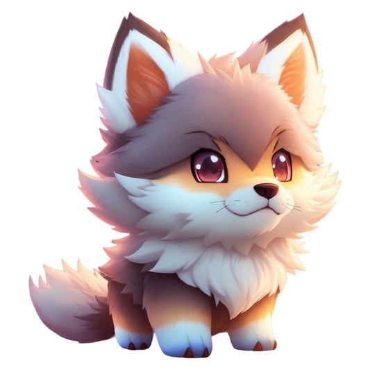 Set 12 bucati, Sticker decorativ, Vulpita sireata, Rezistent la apa, NO4033, 6 cm, Multicolor