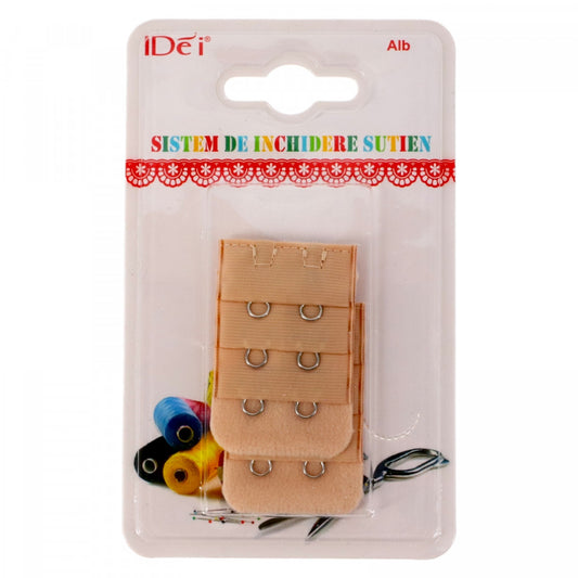 Set 2 accesorii pentru sutien, 2 randuri, Bej