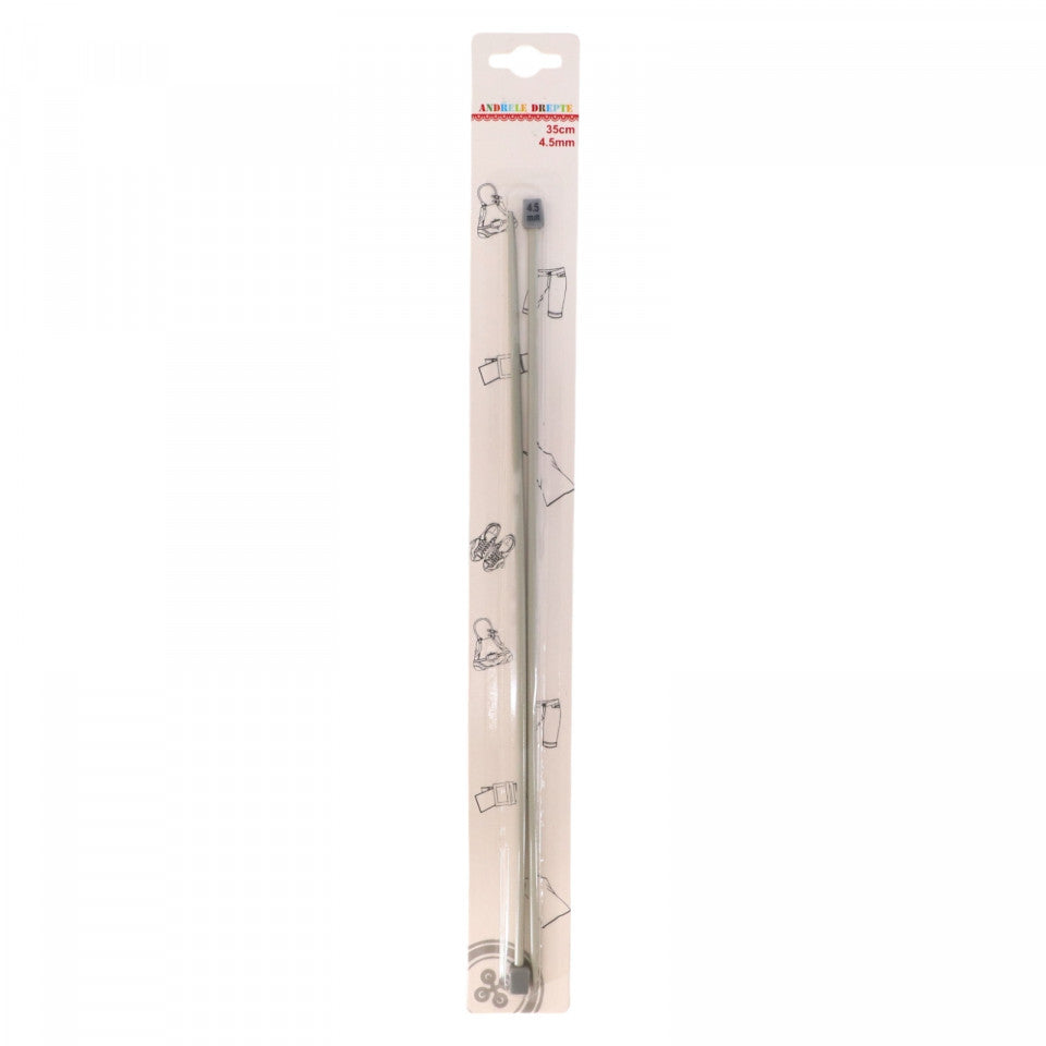 Set 2 Andrele drepte, NO559, 350 x 4.5 mm, Gri