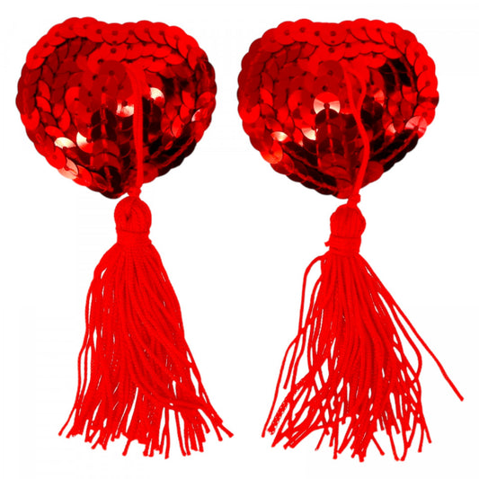 Set 2 buc, accesorii autoadezive sani, paiete, Rosu