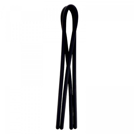 Set 2 buc, Cabluri de prindere, flexibil, antirugina, 86 cm, Negru