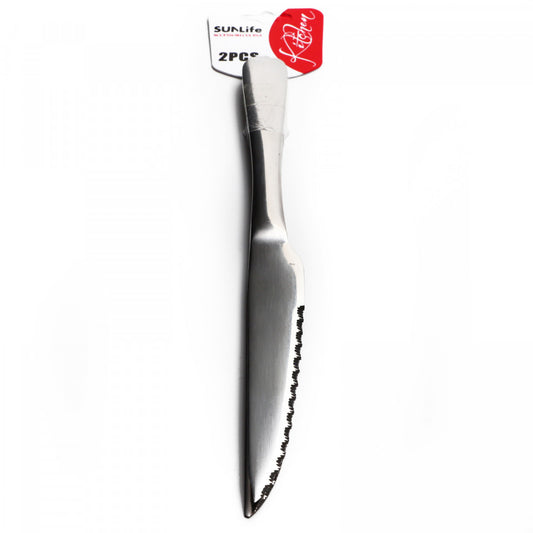 Set 2 buc, Cutite pentru friptura, inox, 21 cm