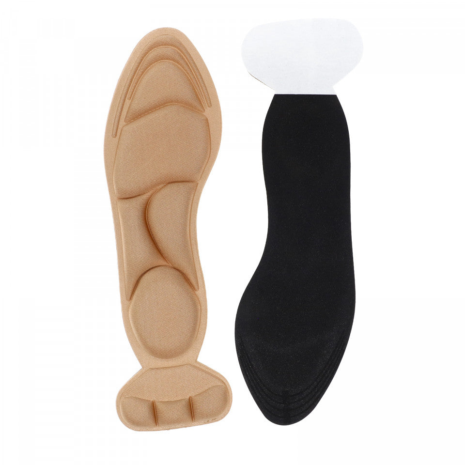 Set 2 bucati, branturi ortopedice din spuma cu memorie, cu pernite pentru calcai superior, marime 35-40, Auriu
