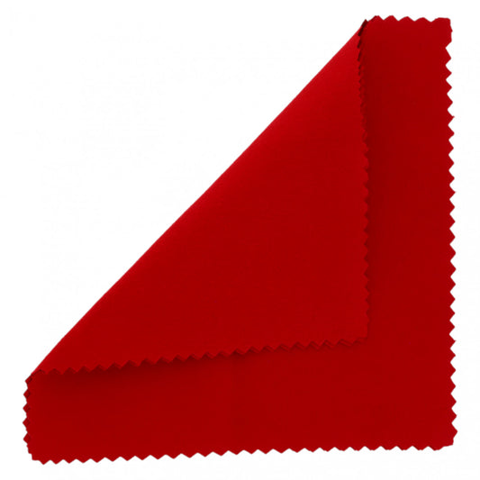 Set 2 bucati, Lavete din microfibra pentru ochelari, NO538, 15 x 15 cm, Rosu
