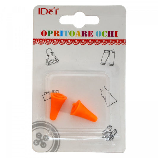 Set 2 bucati, Opritoare pentru ochiuri de tricotaj, 2 x 1.5 cm, Portocaliu