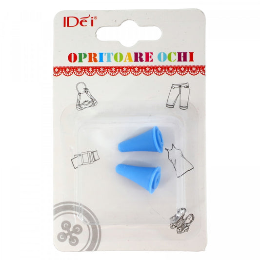 Set 2 bucati, Opritoare pentru ochiuri de tricotaj, 2 x1.5 cm, Albastru