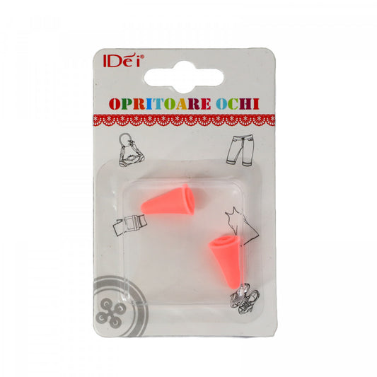 Set 2 bucati, Opritoare pentru ochiuri de tricotaj, Roz