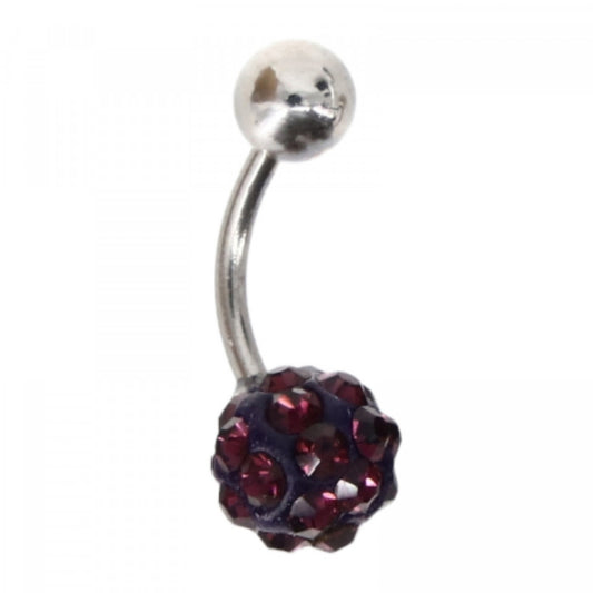 Set 2 bucati, Piercing pentru spranceana, 1.5 cm, Mov