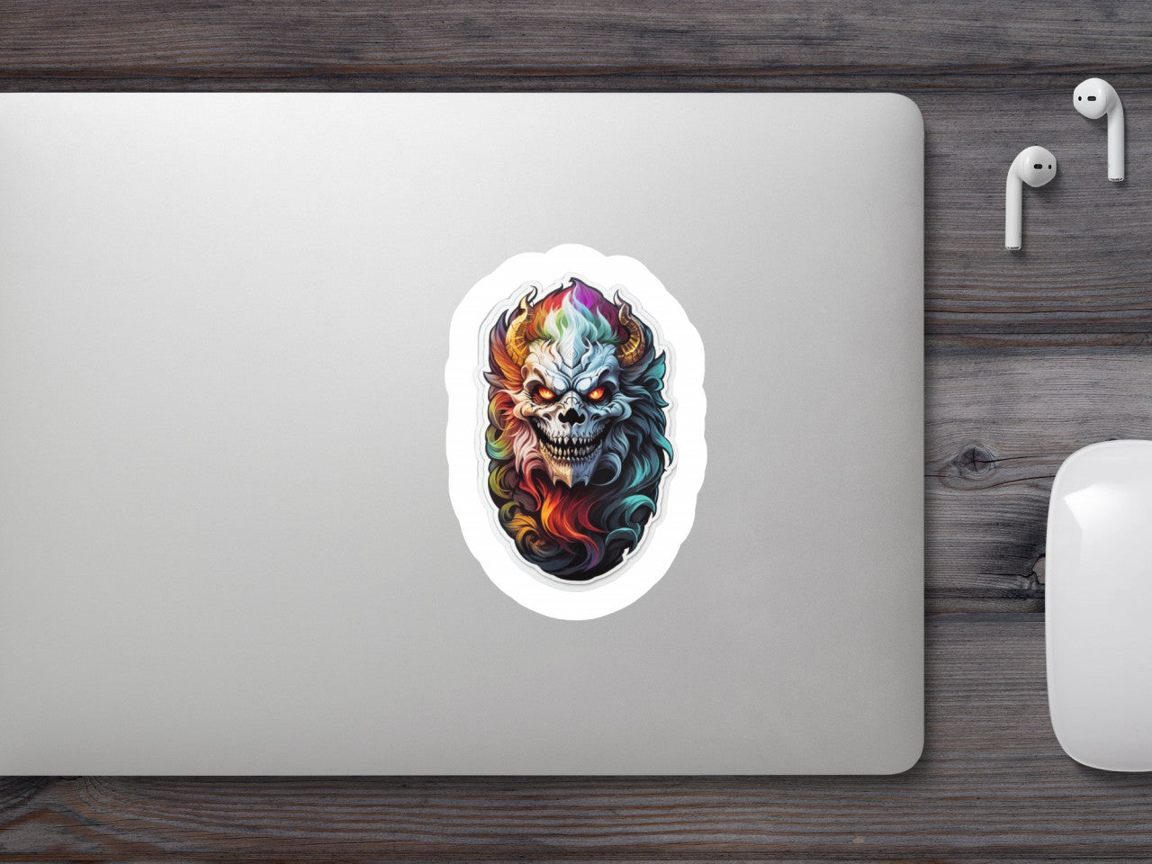 Set 2 bucati, Sticker decorativ, Ghoul personaj mitologic, Rezistent la apa, NO5323, 16 cm, Multicolor