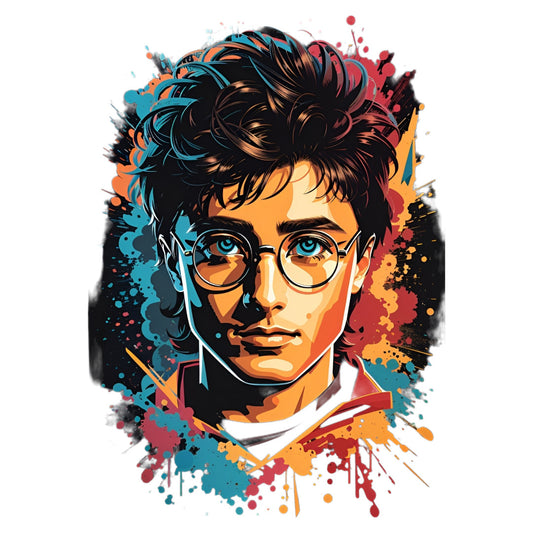 Set 2 bucati, Sticker decorativ, Harry Potter, Rezistent la apa, NO6435, 16 cm, Multicolor