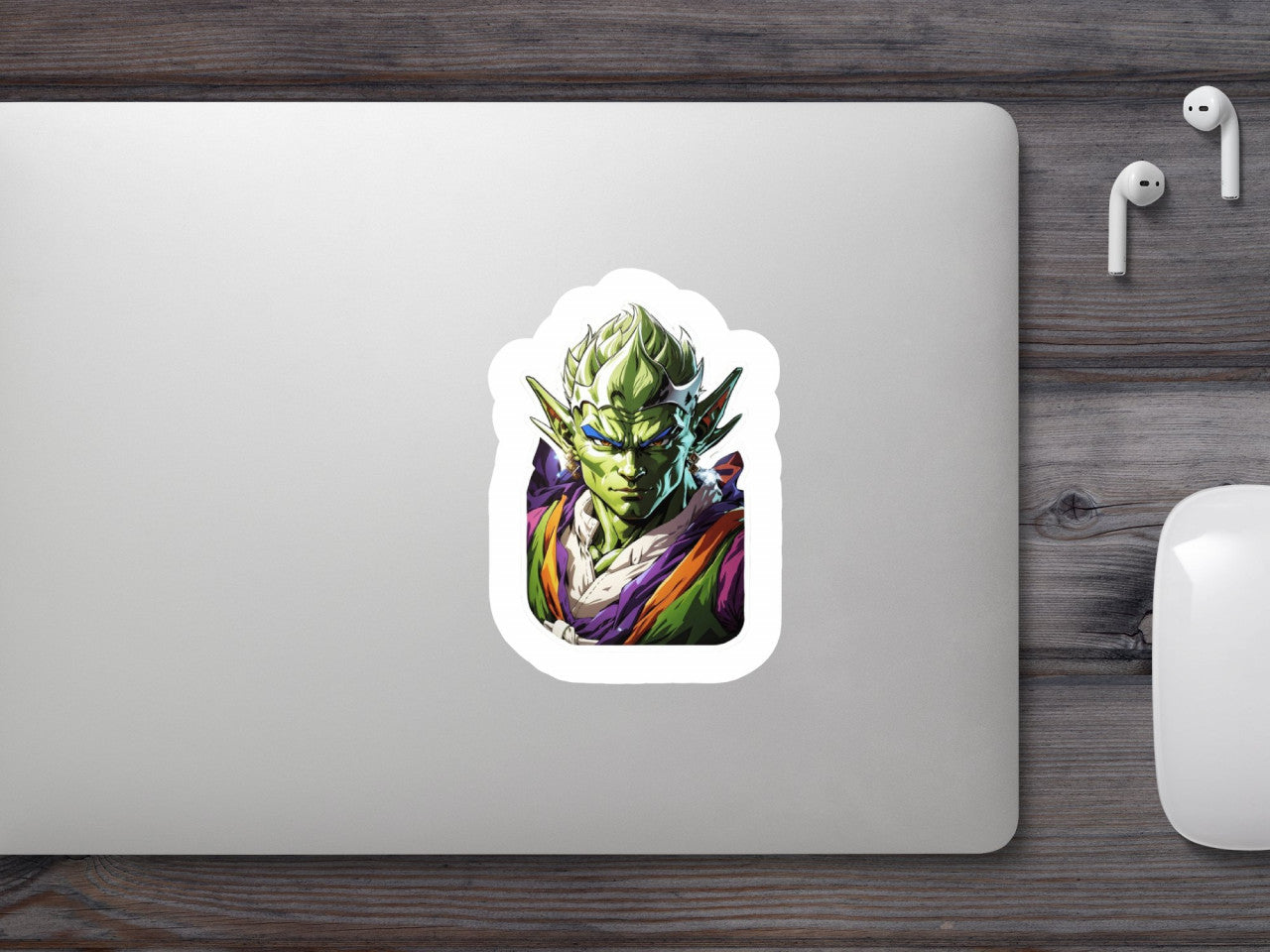 Set 2 bucati, Sticker decorativ, King Piccolo dragon ball, Rezistent la apa, NO6808, 16 cm, Multicolor