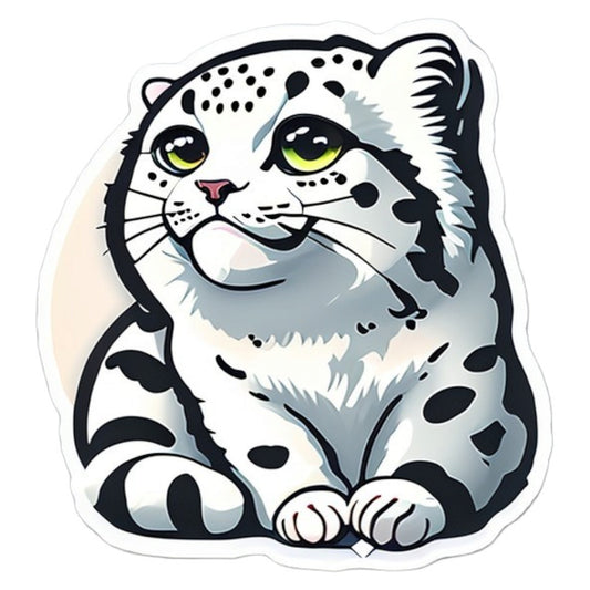 Set 2 bucati, Sticker decorativ, Leopard de zapada, Rezistent la apa, NO7047, 16 cm, Multicolor