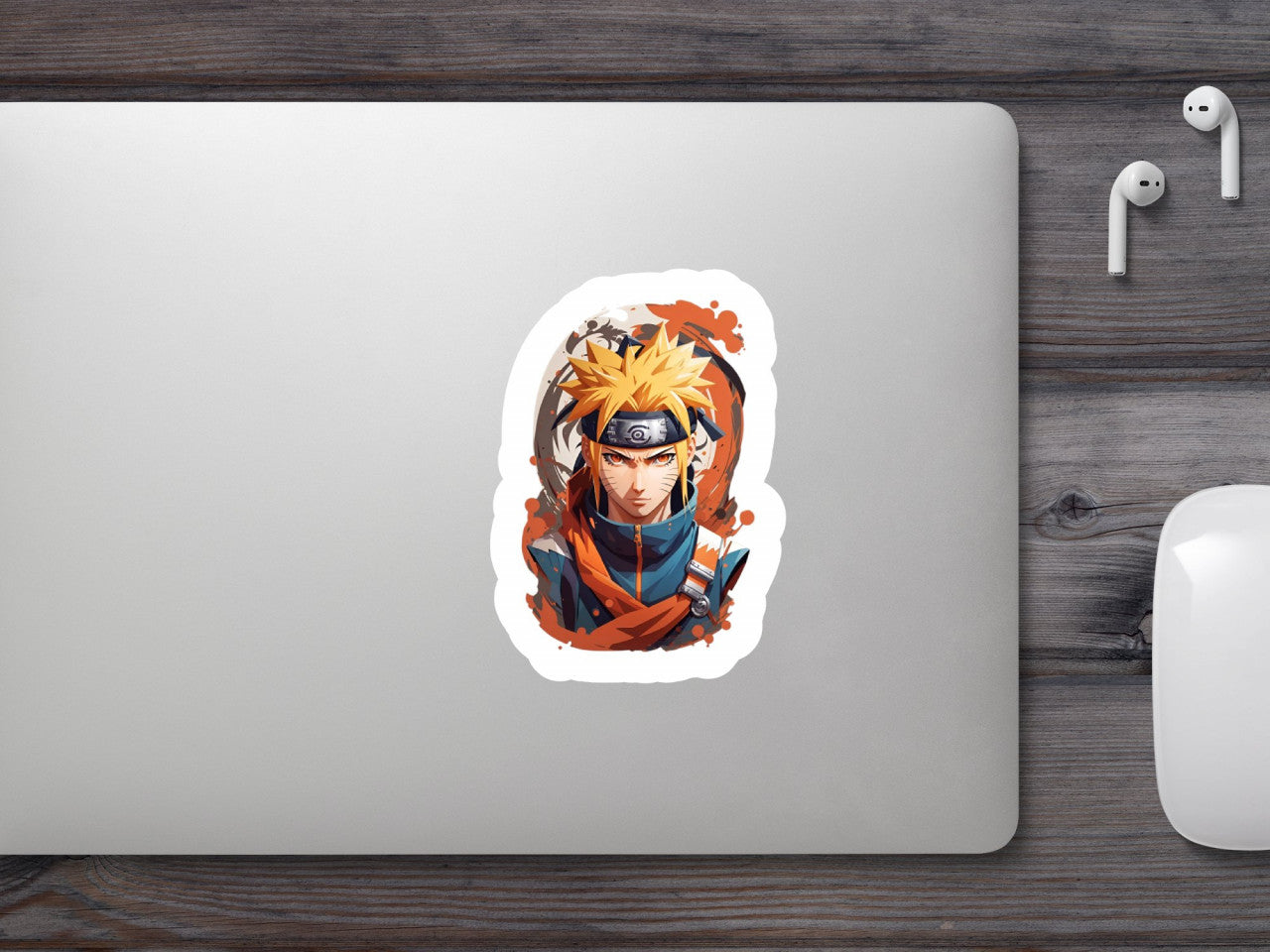Set 2 bucati, Sticker decorativ, Naruto, Rezistent la apa, NO6504, 16 cm, Multicolor