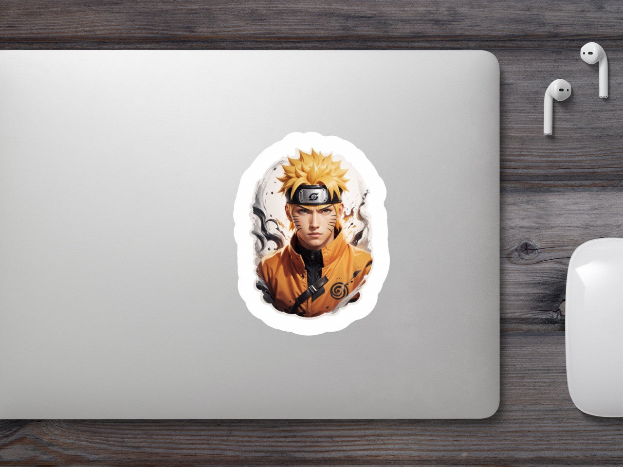 Set 2 bucati, Sticker decorativ, Naruto Uzumaki, Rezistent la apa, NO6832, 16 cm, Multicolor