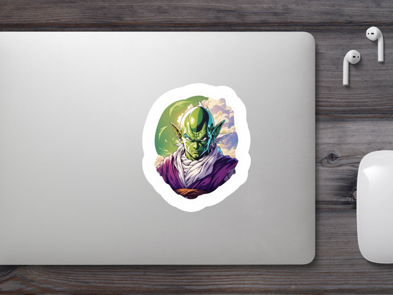Set 2 bucati, Sticker decorativ, Piccolo Dragon ball, Rezistent la apa, NO6841, 16 cm, Multicolor