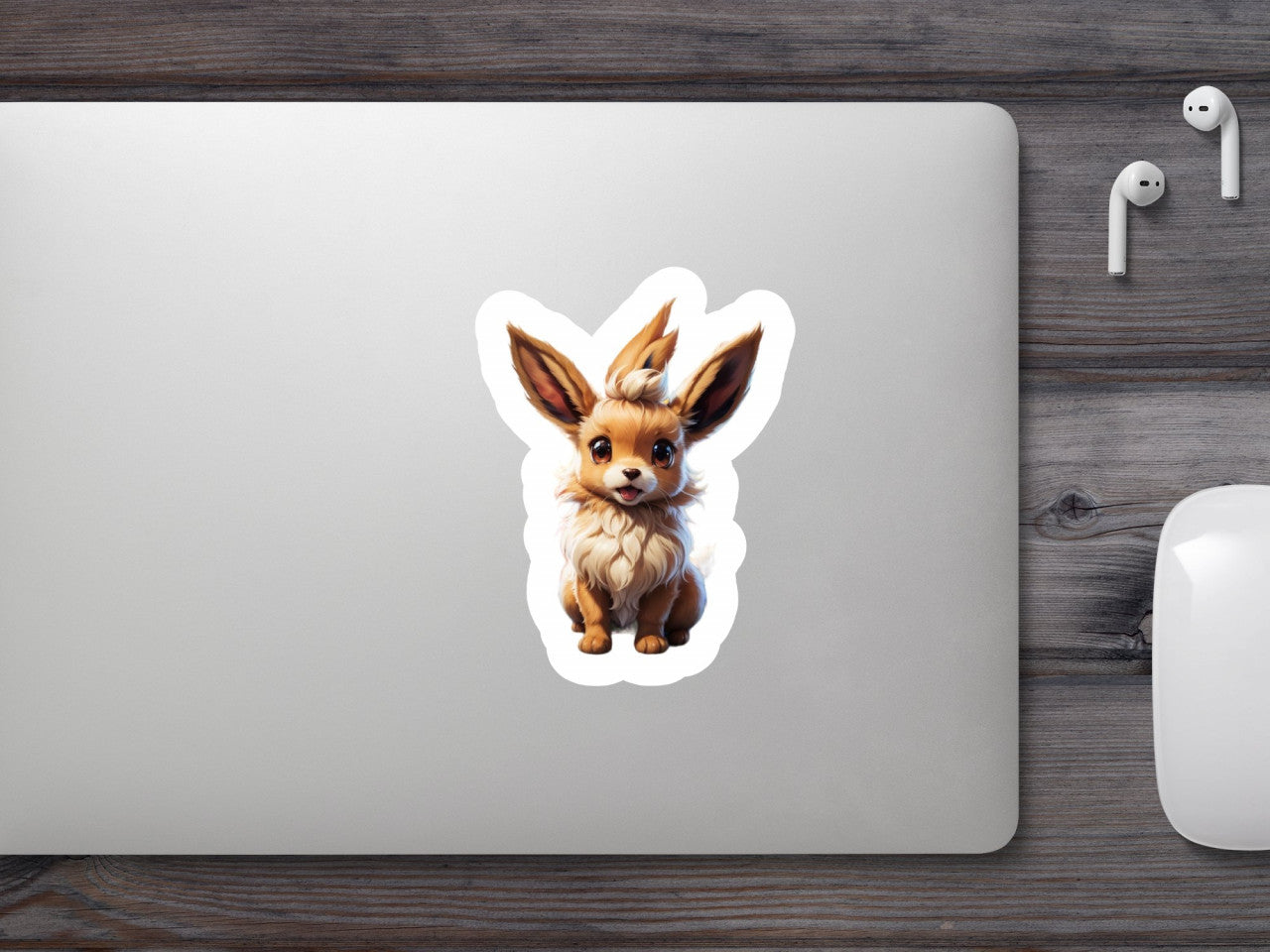 Set 2 bucati, Sticker decorativ, Pokemon Eevee, Rezistent la apa, NO6754, 16 cm, Multicolor