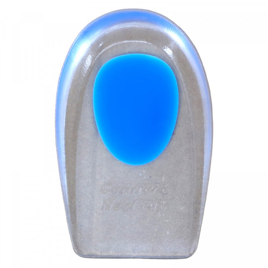 Set 2 bucati, Talonete din silicon pentru confort, antialunecare, ortopedic, NO5548, 10.6 x 6.8 cm, Albastru