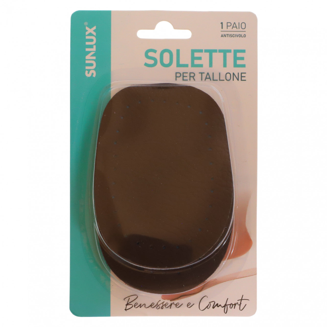 Set 2 bucati, Talonete / Pernute din piele si spuma pentru confort, ortopedic, calcai, NO4691, 7.5 x 10 cm, Maro