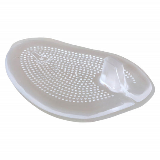 Set 2 bucati, Talonete / Pernute din silicon, confort, ortopedic, antialunecare, NO396, 6.5 x 9 cm, Transparent