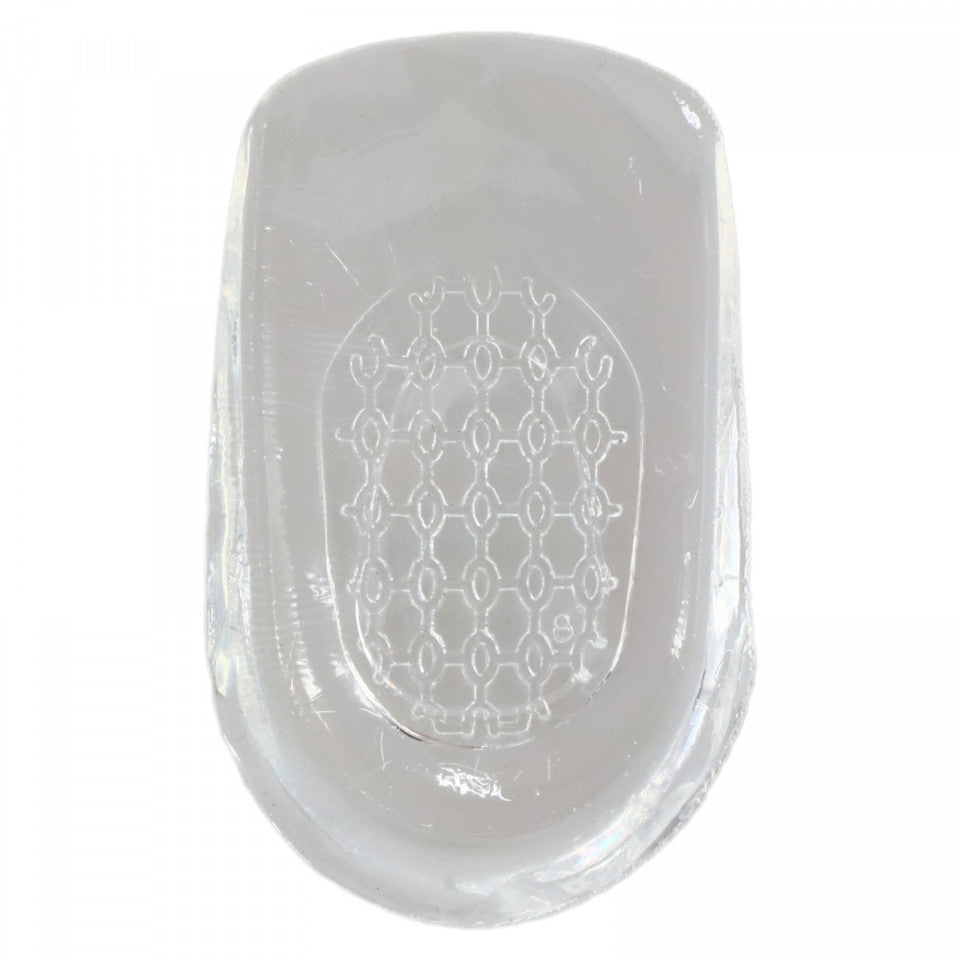 Set 2 bucati, Talonete / Pernute din silicon pentru calcai, confort, antialunecare, transparente, NO5943, 6.6 x 9.5 cm