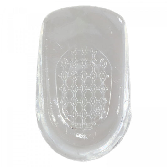 Set 2 bucati, Talonete / Pernute din silicon pentru calcai, confort, antialunecare, transparente, NO5943, 6.6 x 9.5 cm