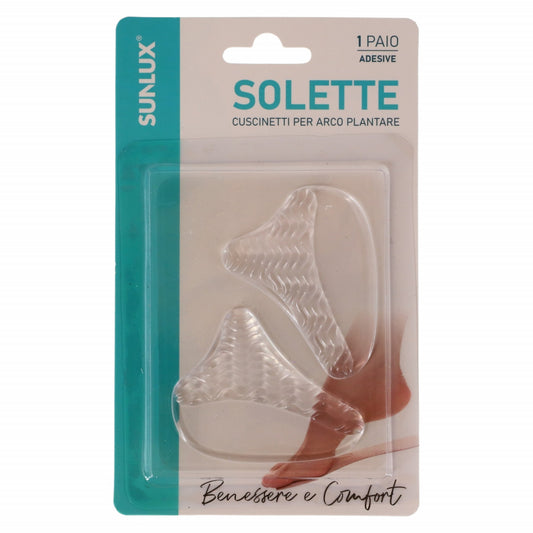 Set 2 bucati, Talonete / Pernute din silicon pentru confort, ortopedic, antialunecare, NO479, 5.3 x 6.5 cm, Transparent