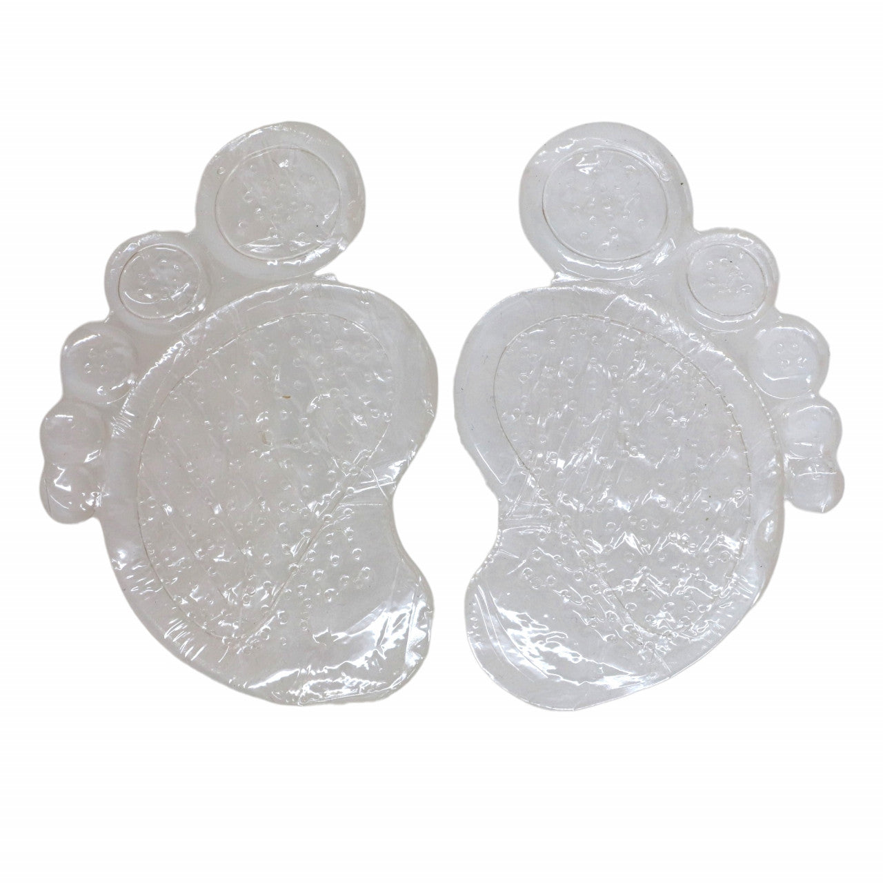Set 2 bucati, Talonete / Pernute din silicon pentru confort, ortopedic, metatarsiene, antialunecare, NO417, 7.5 x 9.5 cm, Transparent