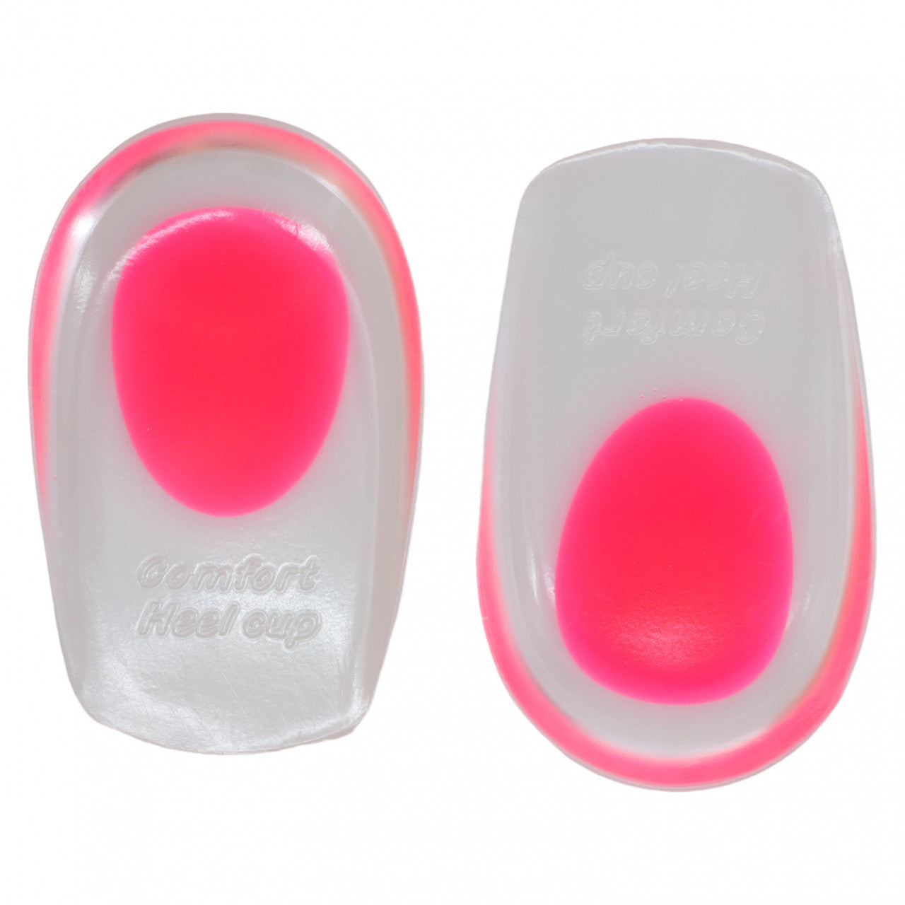 Set 2 bucati, Talonete / Pernute din silicon pentru confort, ortopedic, antialunecare, calcai, NO5205, 6 x 10.5 cm, Transparent