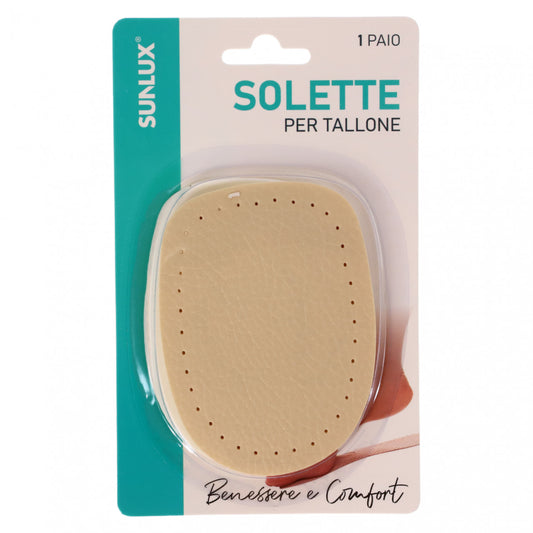 Set 2 bucati, Talonete / Pernute din spuma pentru confort, ortopedic, antialunecare, NO684, 7.3 x 10 cm, Bej
