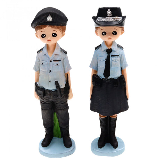 Set 2 figurine, Politisti, din ceramica, 19.5 cm, Multicolor
