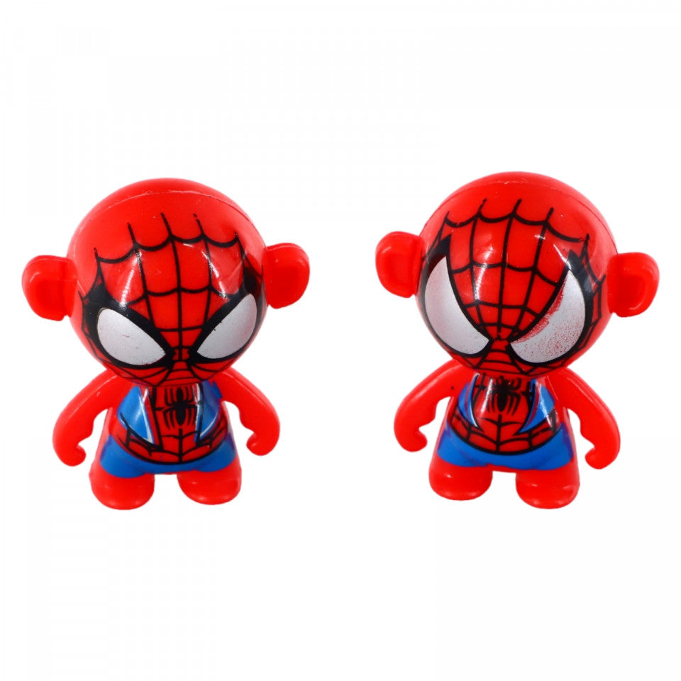 Set 2 figurine Thumbler, Hopa mitica, Spiderman, NO70, 3.5 cm, Multicolor