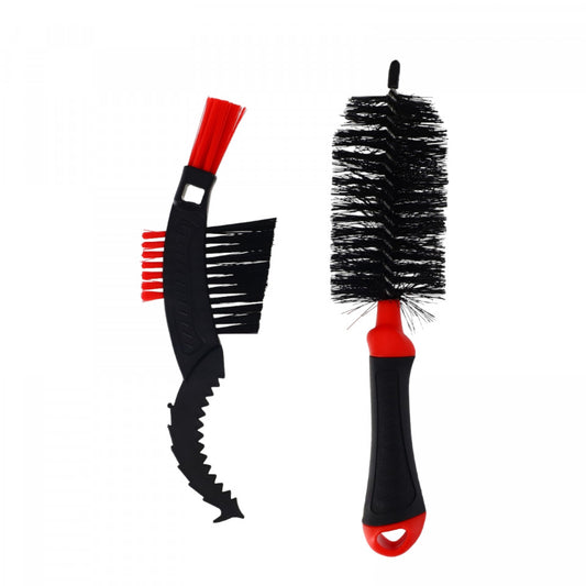 Set 2 perii curatare bicicleta si lant, NO543, 23 - 25 cm, Negru