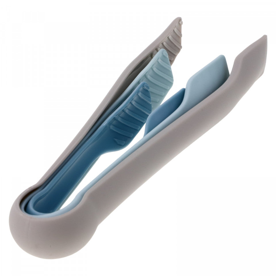 Set 3 buc, Clesti de bucatarie, PVC, 14.5 / 19.5 / 24.3 x 3 cm, Multicolor