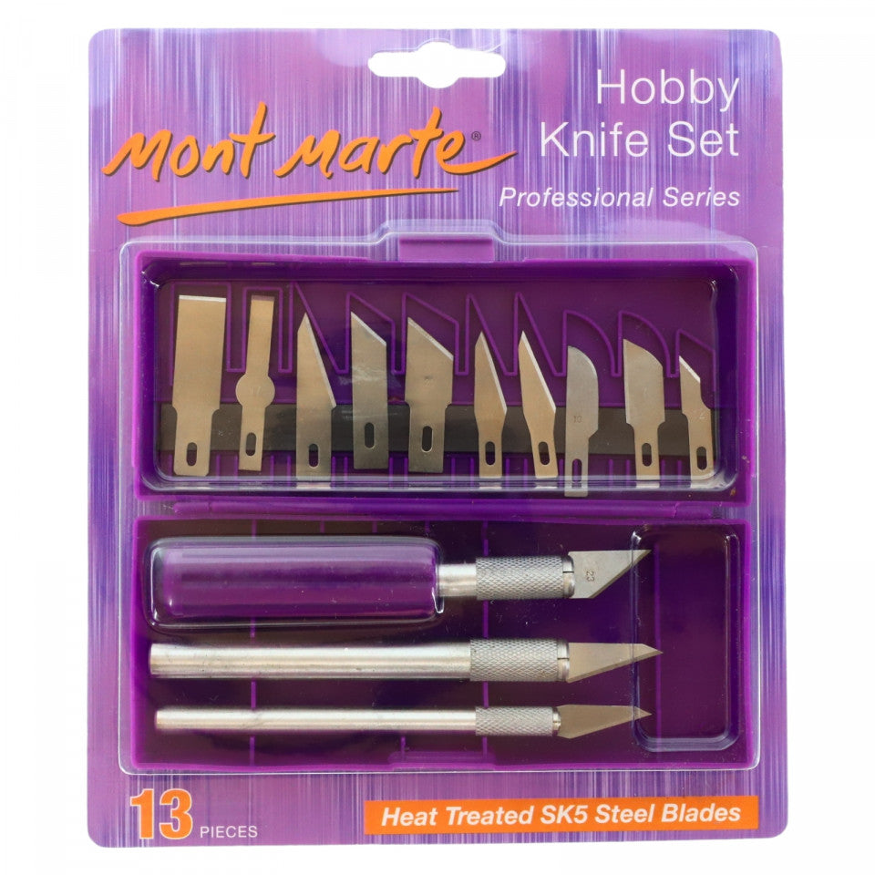 Set 3 bucati, Cutter de precizie cu 13 lame de diferite marimi, hobby, craft, 12.5 cm, Argintiu