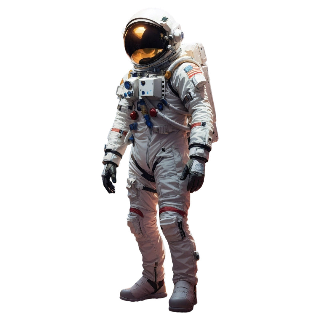 Set 3 bucati, Sticker decorativ, Astronaut, Rezistent la apa, NO1494, 6 cm, Multicolor