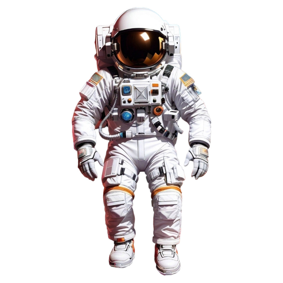 Set 3 bucati, Sticker decorativ, Astronaut, Rezistent la apa, NO1637, 6 cm, Multicolor