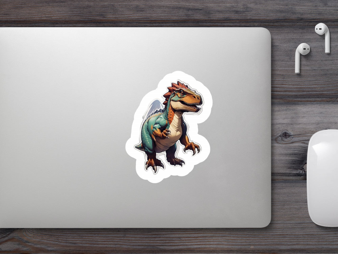 Set 3 bucati, Sticker decorativ, Dinozaur, Rezistent la apa, NO2045, 6 cm, Multicolor