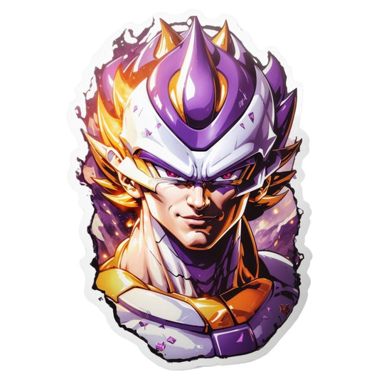Set 3 bucati, Sticker decorativ, Dragon ball Frieza, Rezistent la apa, NO2070, 6 cm, Multicolor