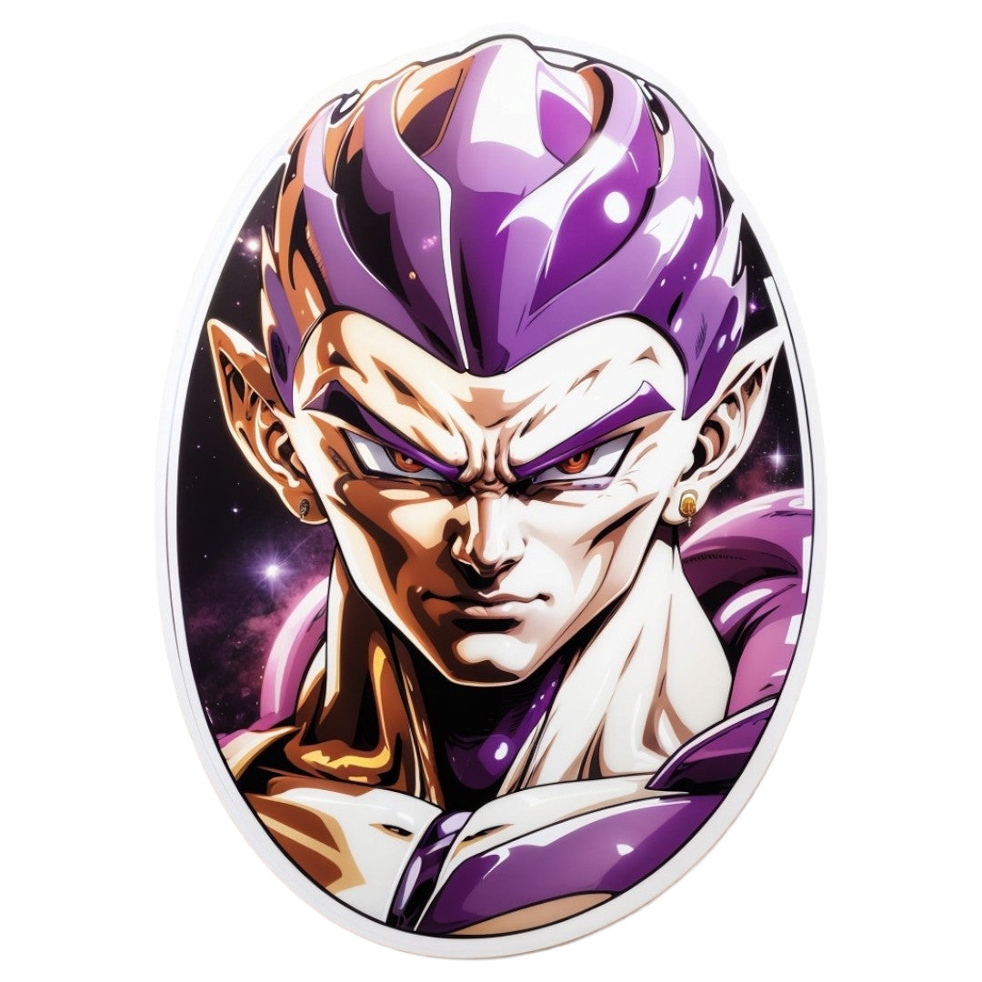 Set 3 bucati, Sticker decorativ, Dragon ball Frieza, Rezistent la apa, NO2071, 6 cm, Multicolor