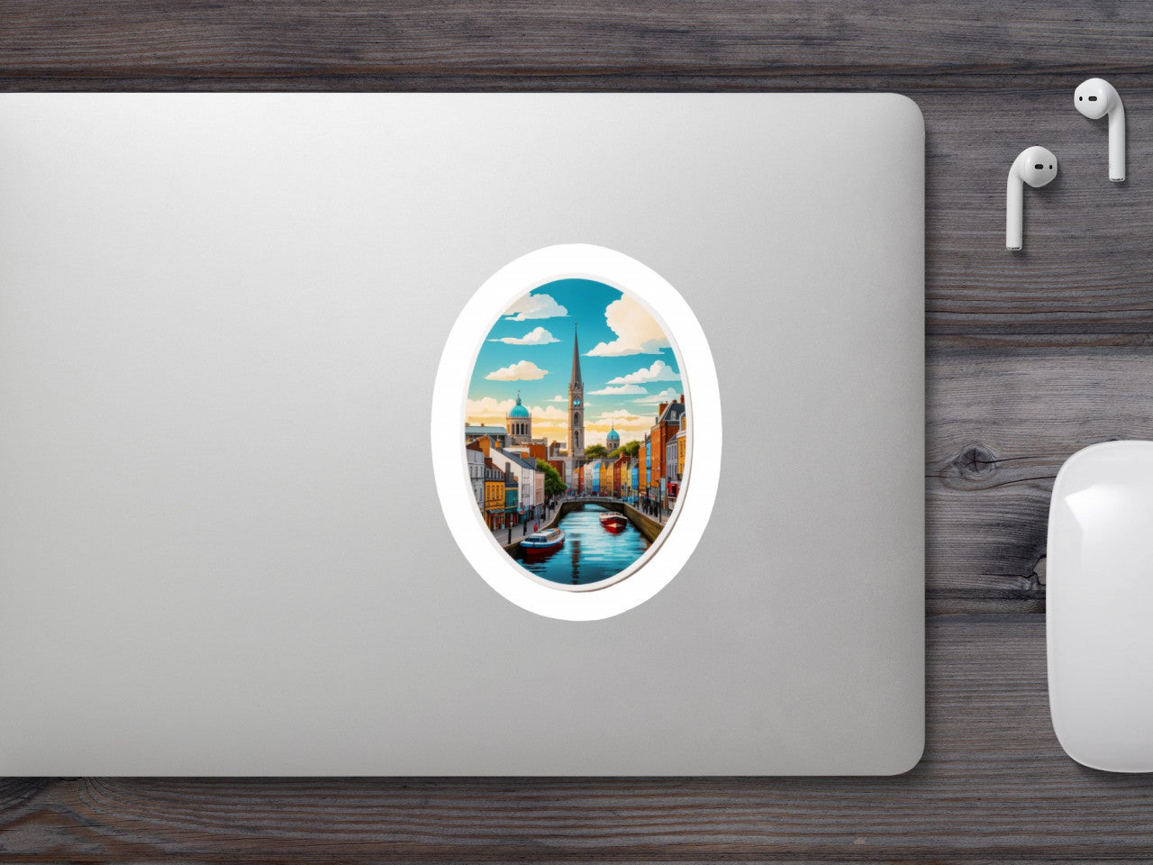 Set 3 bucati, Sticker decorativ, Dubai canale , Rezistent la apa, NO499, 6 cm, Multicolor