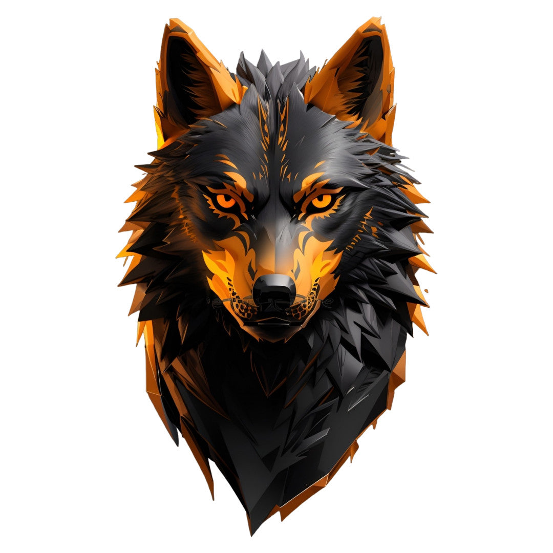 Set 3 bucati, Sticker decorativ, Fata de lup, Rezistent la apa, NO1712, 6 cm, Multicolor