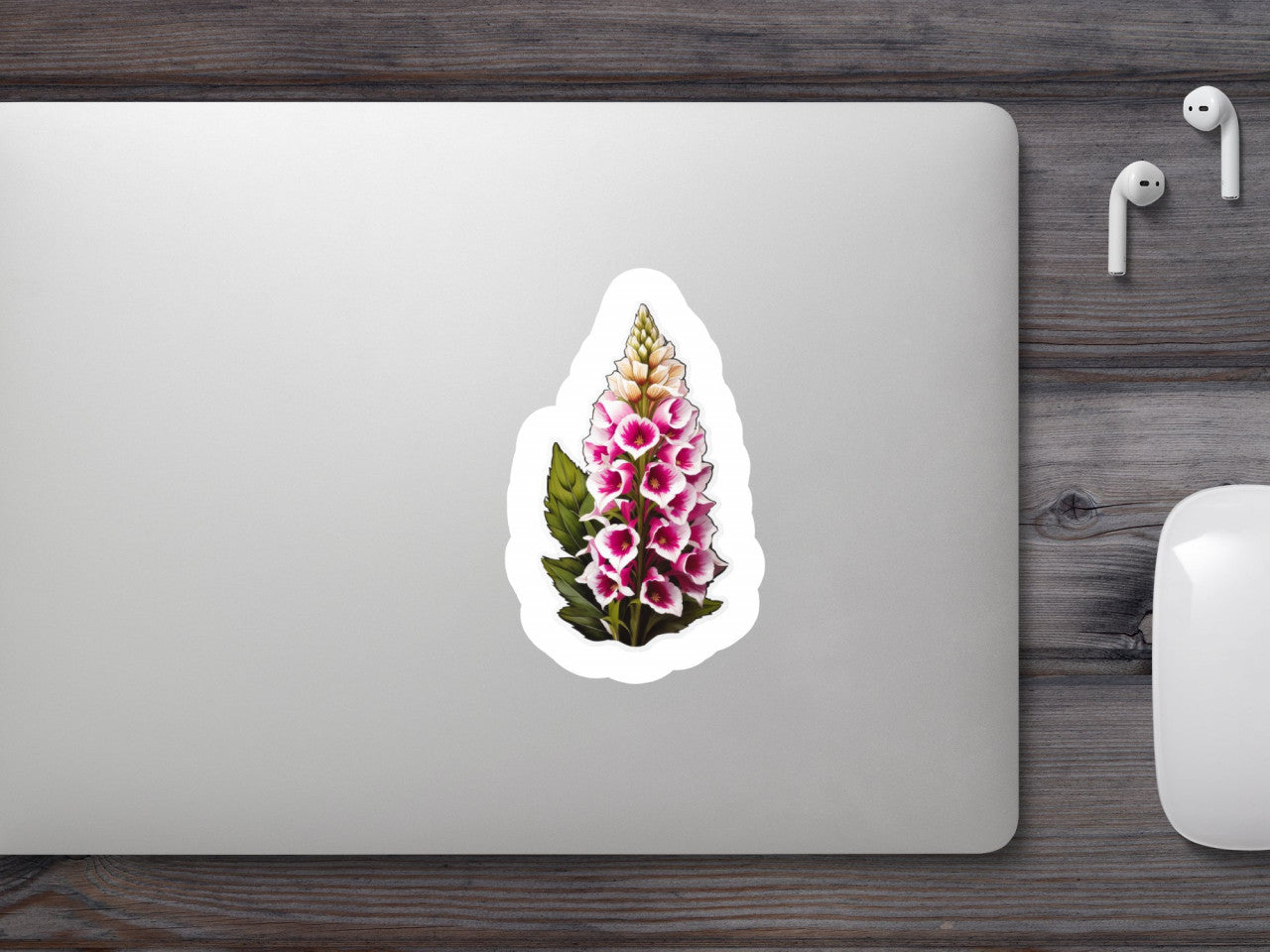 Set 3 bucati, Sticker decorativ, Floare de foxglove, Rezistent la apa, NO570, 6 cm, Multicolor
